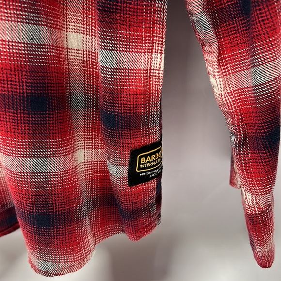 BARBOUR KERSHAW Shirt faded Red Long Sleeved & Tailored Fit - Picture 7 of 14